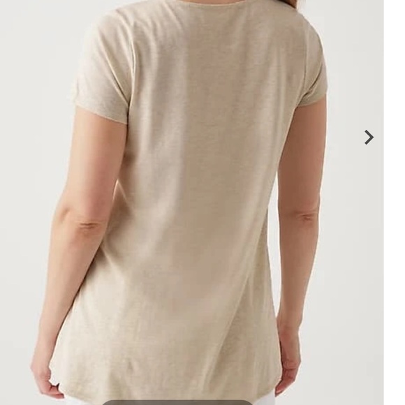 PURE JILL SCOOP-NECK ELLIPTICAL TEE Size Medium - Picture 2 of 7